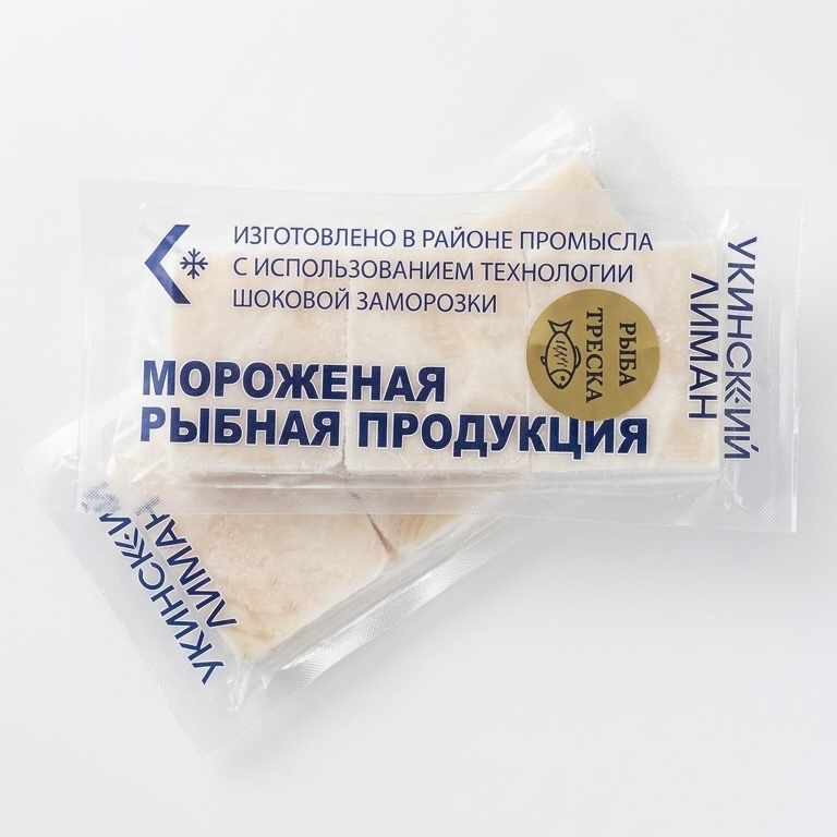 Треска тихоокеанская,филе без кожи порционное (кубик) 325гр. РПК 